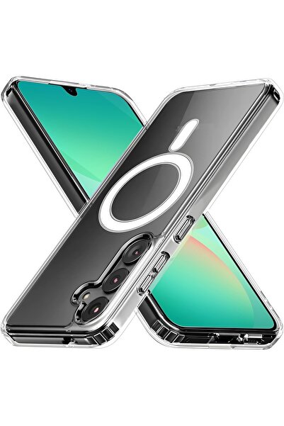 Evax (MAGSAFE) Samsung Galaxy A26 Uyumlu MagSafe Wireless Özellikli Şeffaf Kılıf