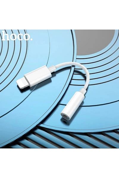 REDz Accessories Adapter Jack 3.5mm to Lightning, Hoco LS34, Silicone, White