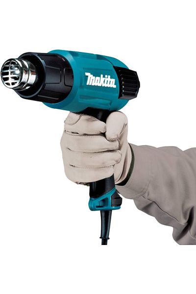 Makita أداة تسخين HG6030K، درجة حرارة 50-600 درجة مئوية، تدفق هواء 250-500 لتر/دقيقة، 1800 واط، 0.57 كجم