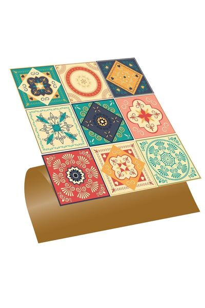 TİNK Kendinden Yapışkanlı Tokyo Desenli Pvc Karo 30x30 Cm (33 Adet) 3m2