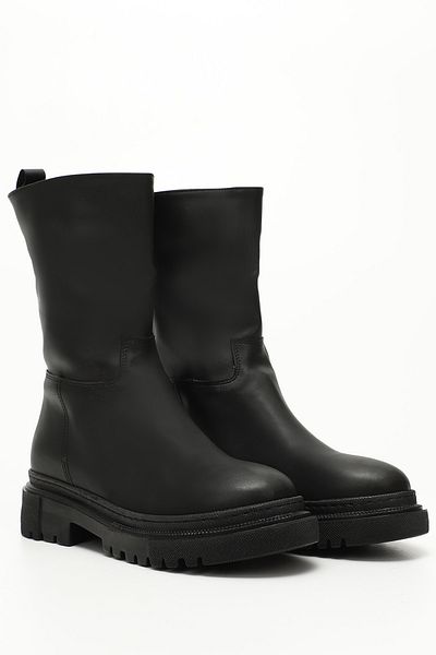 GÖNDERİ(R) Dámské / dívčí černé Gön Round Toe Heels Dámské volnočasové boty 37530