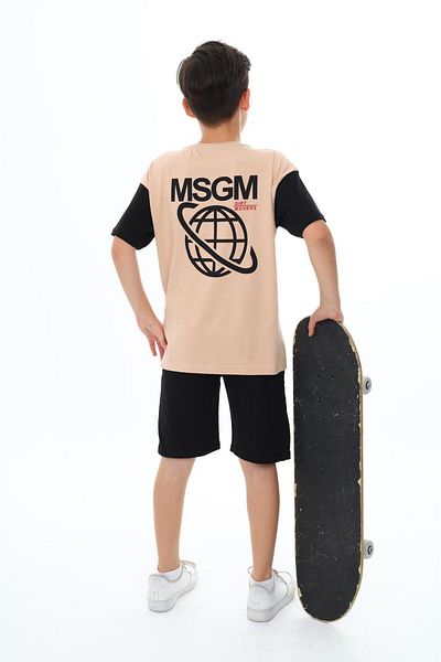 TRENDİMİZBİR Комплект шорти за момче с принт MSGM