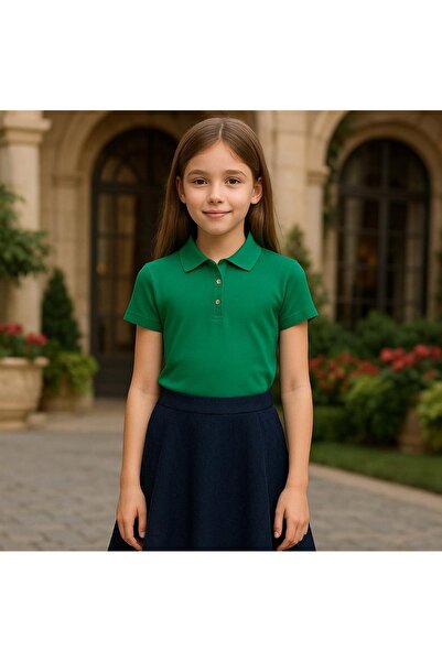 Mcrkids Σχολικό μπλουζάκι για κορίτσια με κοντό μανίκι με λαιμόκοψη πόλο