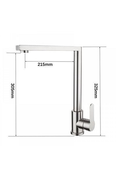 Smack Baterie Lavoar Bucatarie Inox Smack 1707