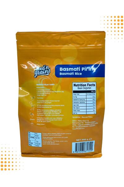 Seed'n Grains 3 Kg Basmati Pirinç