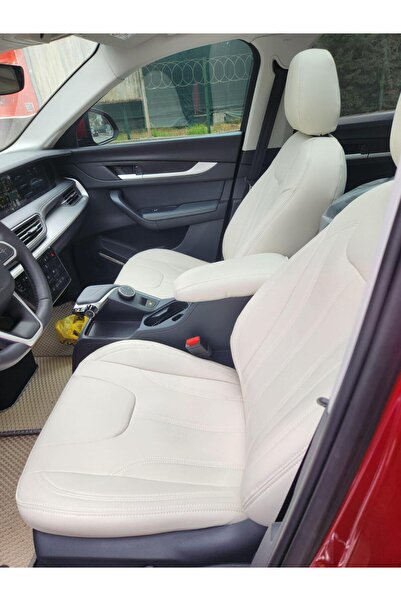 CARFACE Togg T10x Özel Dikim Koltuk Kılıfı Full Deri Bej Renk