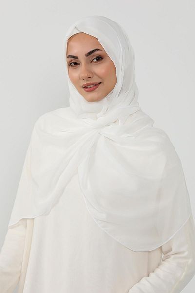 Aisha's Design شال شيفون عملي مع نسيج داخلي من القطن الممشط، PS-48