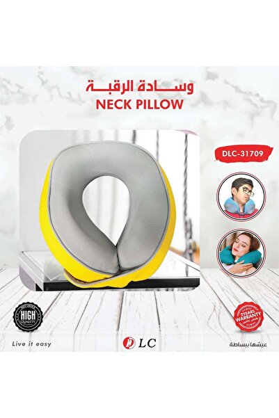 DLC وسادة الرقبة المخملية ووسادة السفر لتخفيف آلام الرقبة، مناسبة للطائرة/الس...