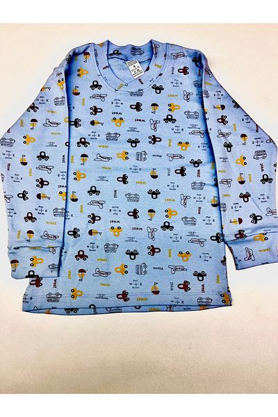 JUNİOR TİAMO Pajama Sets for Boys - 100% Cotton, Soft and Comfortable Fabric, Long Sleeves