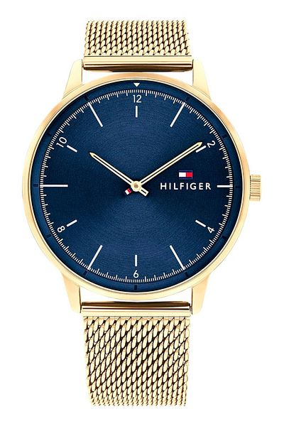 Tommy Hilfiger Men’s Analogue Quartz Watch with Stainless Steel Case and Mesh Bracelet