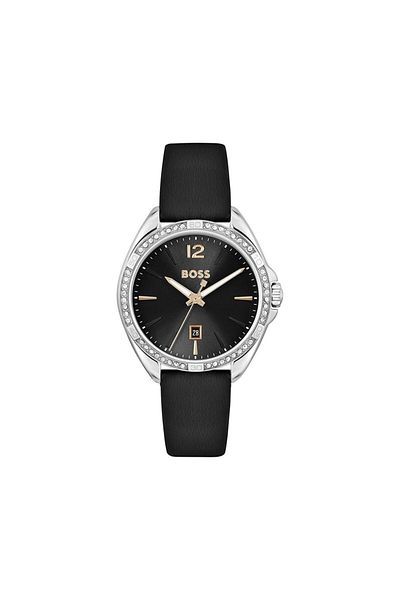 Hugo Boss Women’s Analogue Quartz Movement Watch with Stainless Steel Case and Leather Bracelet