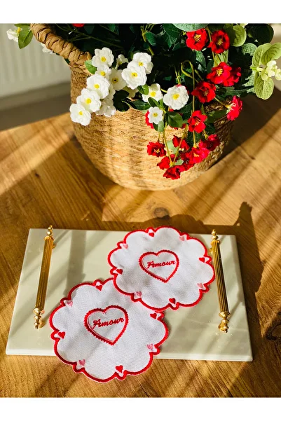 HOME OF BLOSSOM 2Li Heart Detail Presentation Napkin