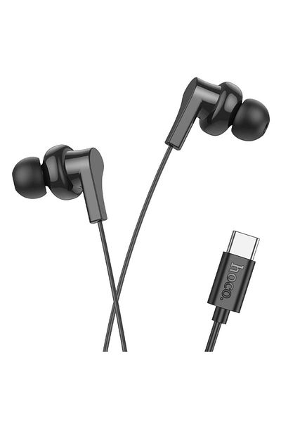 REDz Accessories Hoco M114 Jia Headphones, Type-C Cable 1.2m, Compatible with iPhone 15/16 and Android, Black