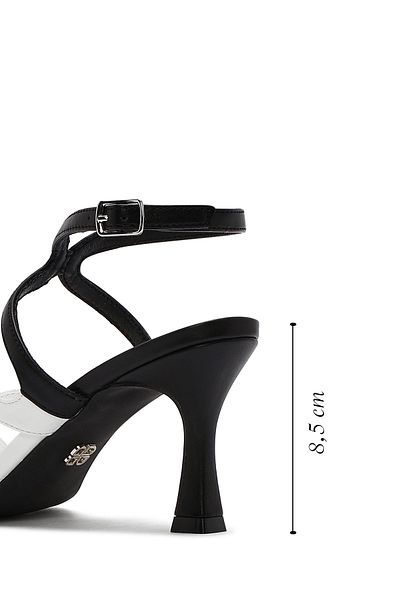 Derimod Women's Black Ankle Buckle Thin Heeled Sandals 25Sfd442718