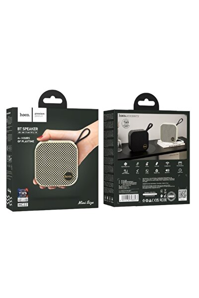 REDz Accessories Boxă Bluetooth, Ultra Compactă, Marcă Hoco, Model HC22, Autonomie de până la 4 ore, Crem