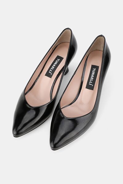 TUNAELLİ FEMEI PANTOFI CU TAC SUBTIRE NUMARUL 33-34-35-41-42-43 PIELE NATURALA NEGRA