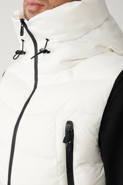 Avva Erkek Beyaz Kaz Tüyü Su İtici ve Rüzgar Geçirmez Kapüşonlu Yelek A32Y6504