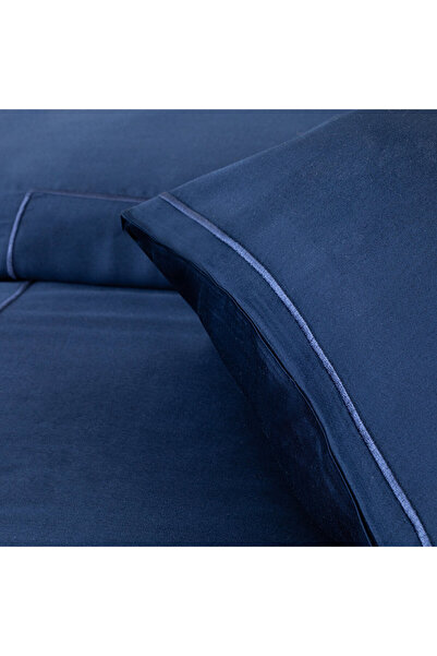 Chakra Bambu Nevresim Takımı Double Marin Mavi