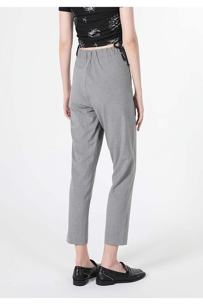 Colin's Regular Fit Low Waist Straight Leg Women's Gray Trousers