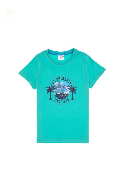 U.S. Polo Assn. Boy's Mint Crew Neck T-Shirt 50300924-Vr090