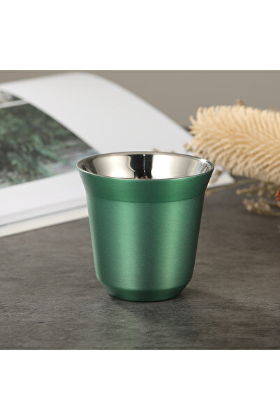 Choice كوب قهوة إسبريسو محمول مزدوج الطبقات من الفولاذ المقاوم للصدأ 304 سعة ...