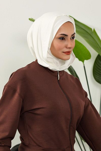 Aisha's Design غطاء رأس نسائي من القطن الممشط مع غطاء رأس وغطاء للعينين، B-89P