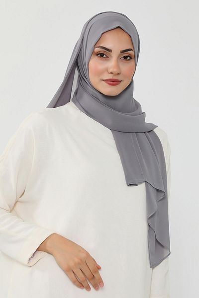 Aisha's Design Practical Chiffon Shawl with Combed Cotton Inner Bonnet, Ps-51