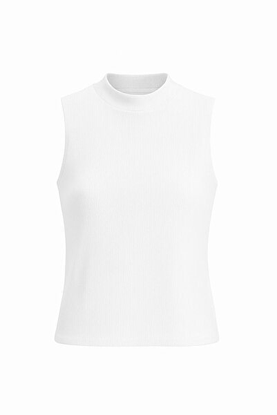 HAKKE Mock Neck Ribbed Knit athlete