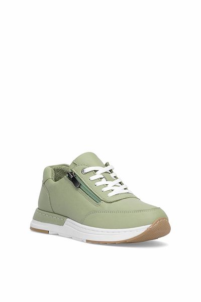 Ayakkabı Fuarı Elit Erlhum385 Women's Genuine Leather Orthopedic Casual Shoes Water Green