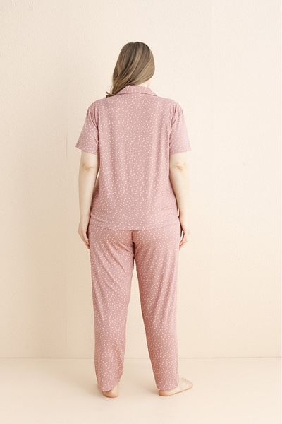 Mihra Stil Mihra 50501-261 Women's Large Size Pajama Set