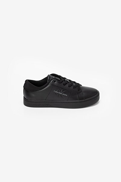 Calvin Klein Men's Black Sneakers - Logo, Lace-Up and Anti-Slip Base Ym0Ym00864-0Gt