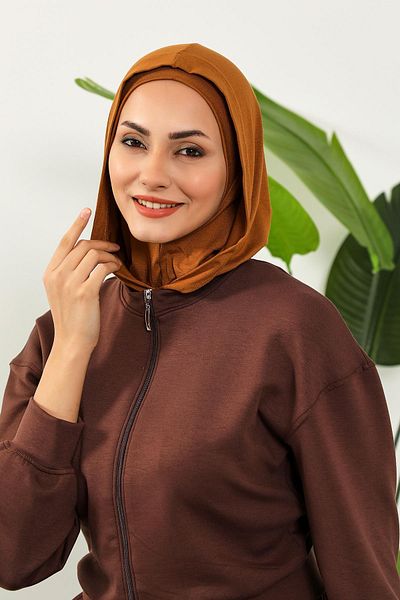 Aisha's Design Combed Cotton Women's Ready-Made Bonnet with Hood and Concealer, B-89P
