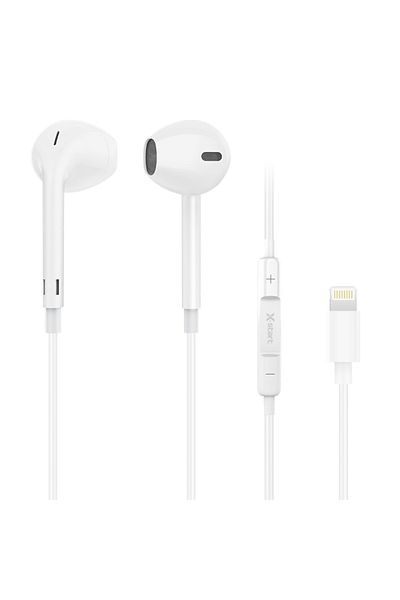 REDz Accessories Headphones with Lightning Cable 120cm, X-Start EJ099, iPhone Compatible, White