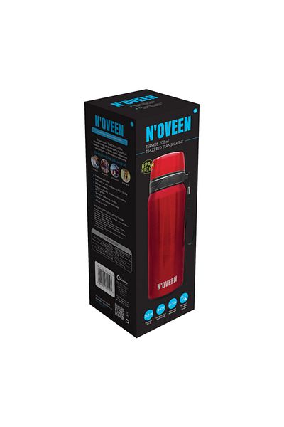Noveen Noveen TB625 Thermos, 700 ml, Carrying strap, Red