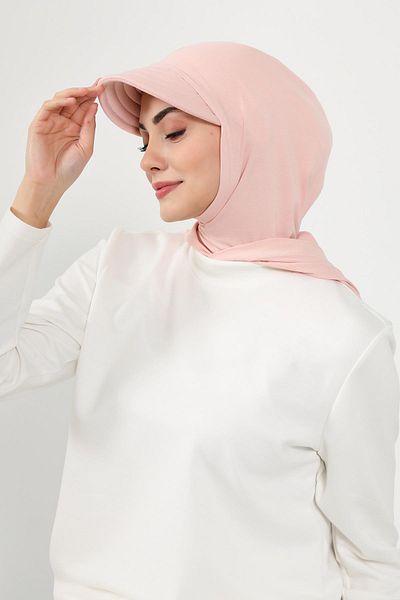 Aisha's Design Combed Cotton Women's Ready Bonnet with Visor and Concealer, B-88P
