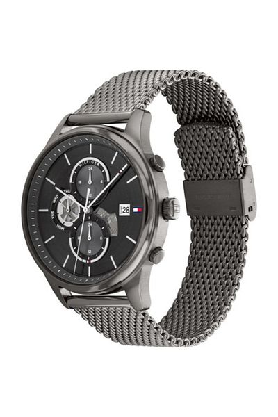 Tommy Hilfiger Men’s Analogue Quartz Watch with Stainless Steel Case and Mesh Bracelet