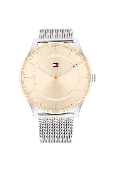 Tommy Hilfiger Women's Analogue Quartz Watch with Stainless Steel Case and Mesh Bracelet 35 mm