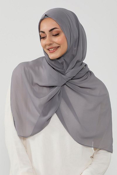 Aisha's Design شال شيفون عملي مع نسيج داخلي من القطن الممشط، PS-48