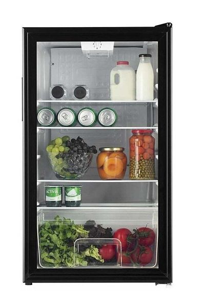 DLC Mini Refrigerator 90L Capacity Adjustable Temperature LED 90 L 32490 Black