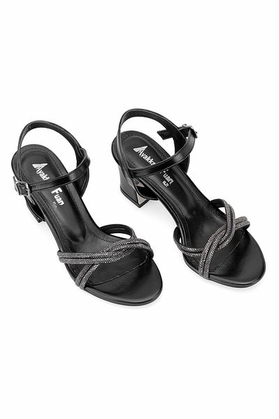 Ayakkabı Fuarı Elit Mst1048M Women's Classic Heeled Shoes Black