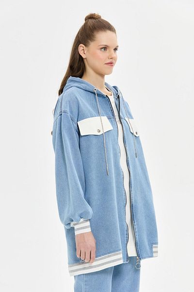 Esswaap Costum triplu denim albastru