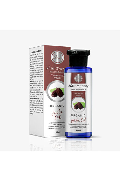 Hair Energy زيت الجوجوبا العضوي | مستخلص من الجوجوبا الناضجة | مرطب للبشرة والشعر | ١٠٠ مل