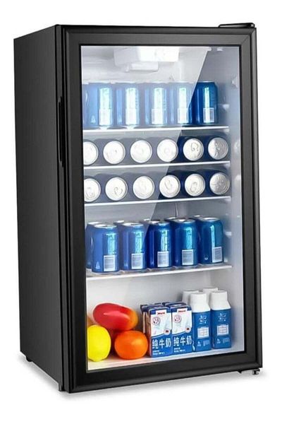 DLC Mini Refrigerator 90L Capacity Adjustable Temperature LED 90 L 32490 Black