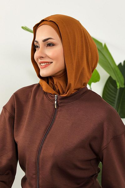 Aisha's Design Combed Cotton Women's Ready-Made Bonnet with Hood and Concealer, B-89P