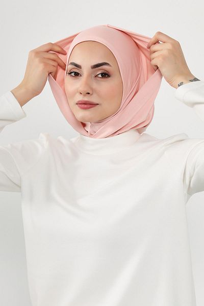 Aisha's Design Combed Cotton Women's Ready-Made Bonnet with Hood and Concealer, B-89P