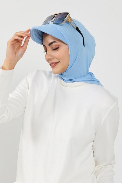 Aisha's Design Combed Cotton Women's Ready Bonnet with Visor and Concealer, B-88P