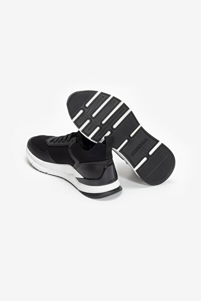 Calvin Klein Men's Lace-up Brand Logo Sports Style Black Sneakers HM0HM00918-BEH