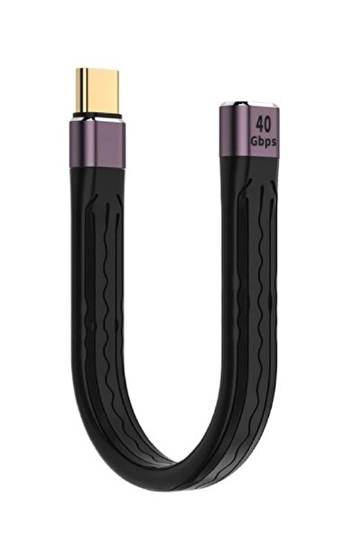 silabor Type-C To Type-C Dişi Kablo 40 GBPS USB Type Kablosu 240W Pd Hızlı Şa...