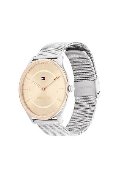 Tommy Hilfiger Women's Analogue Quartz Watch with Stainless Steel Case and Mesh Bracelet 35 mm