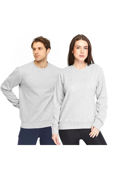 raru Унисекс суичър Saturo Grey Melange